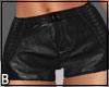 Black Leather Shorts