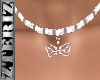 Necklace - Wht Butterfly
