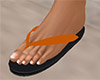 Orange Flip Flops 4 (F)