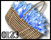 *0123* Shiny Blue Basket