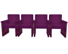 Purple Row Chat Chairs