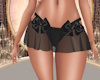 hw bows skirt black