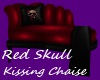 Red Skull Kissing Chaise