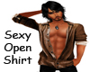 ~B~ Sexy Open Shirt Brwn