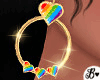 !B Pride Earrings Gold