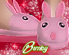 Bunny Slippers Pink