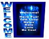 Welcome Sign/Blue