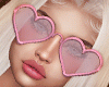 ☯ Pink Heart Glasses