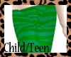 x!TeenChild Green Zebra