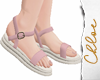 Pink White Sandals