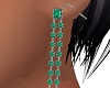 *Emerald Dangle Earrings