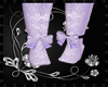 Black-Purple Feet Bows