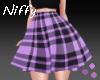 |N| Plaid Skirt Purpura