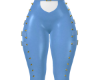 Ivy Leather Pants Blue|G