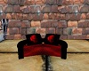 Red Rose 2 Seat Couch