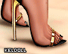 k! Classy Gold Heels