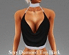 Sexy Diamond Top Black