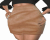 Tan Leather Skirt