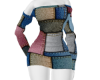 COLOR JEAN PATCH DRESS