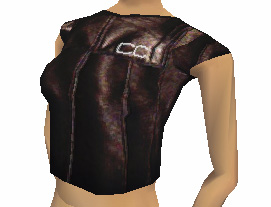 CC Cropped Leather Jacket