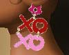 Pink XOXO Earrings