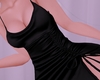 V! Satin Dress - Black