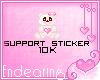 E) 10K Support Sticker