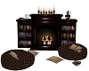 Couples Book Fireplace