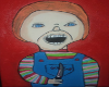 Evil doll painting