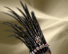 T- Tiara  Feathers gold
