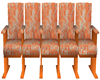 theater chairs orange