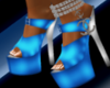 MrsJ Blue Faded Sandals