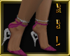 !! Hot pink&diamon heels