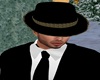 (F) Black Hat Gold Band