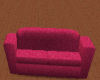 Hot Pink Leather Couch