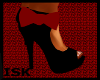 black/red classy heels