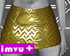 !CR Gold Latex Skirt