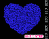 Blue Rose Heart Animated