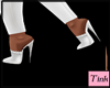 white satin shoes