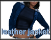 Blue leather jacket