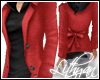 Lady suit, red/black