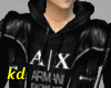 A|X Black Leather Jacket