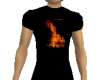 flaming fire shirt