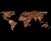 World map brown art