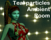 teal room & particles