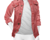 Tom Red Denim Jacket