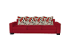 Asian Red 3 Seater