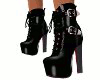 !C Heeled Boots Black