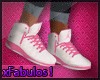 Pink & White Jordans ღ