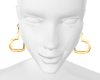 𝕄. Heart Earring Gold